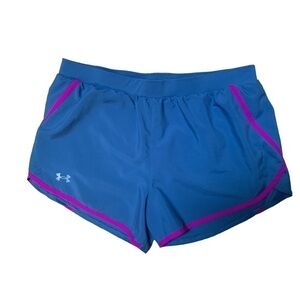 Under Armour Women’s Athletic Lined Shorts Gray Pink
Size Large